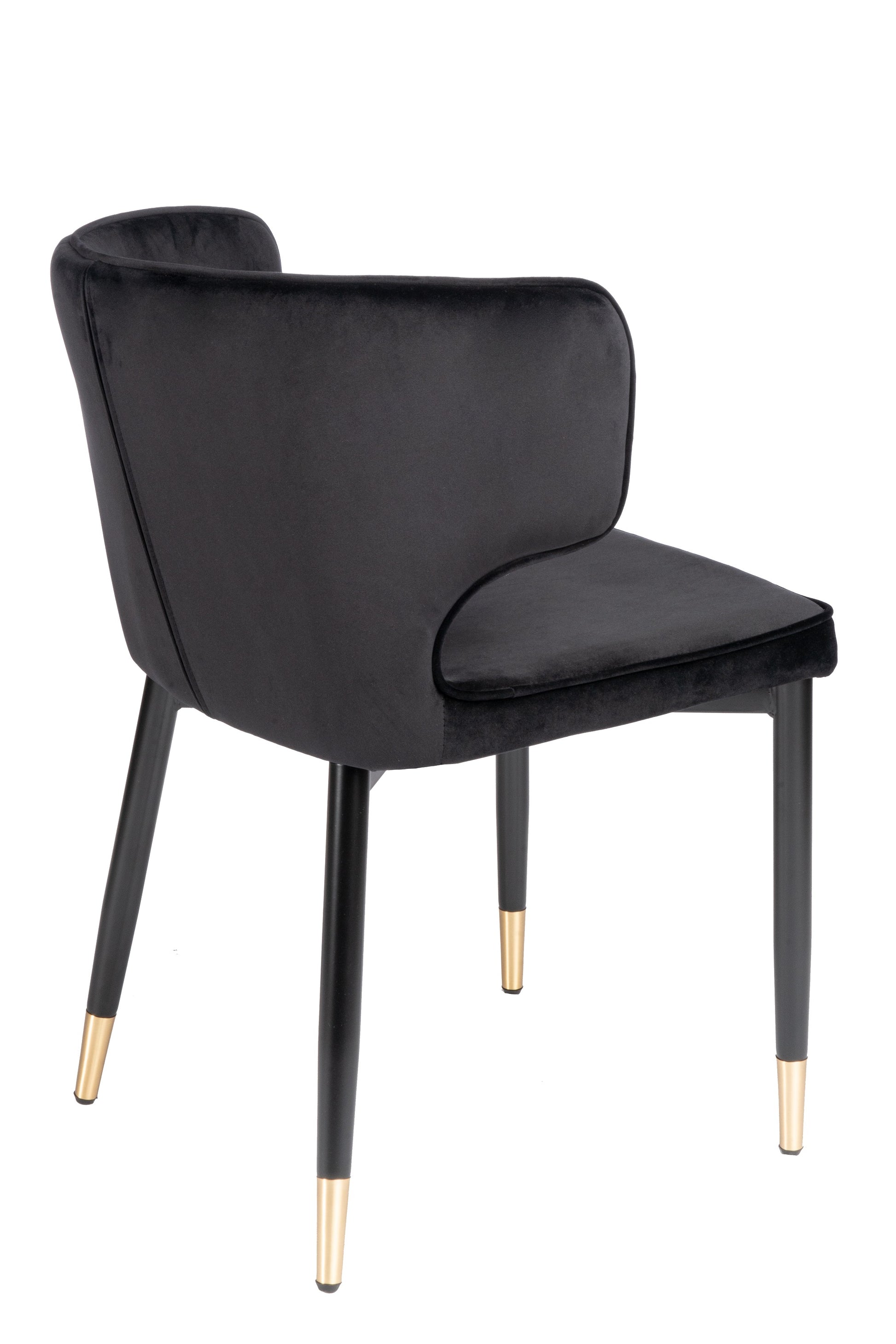 black velvet dining room chair