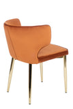 MC110-ORG-Kayla Upholstered Dining Chair in Burnt Orange