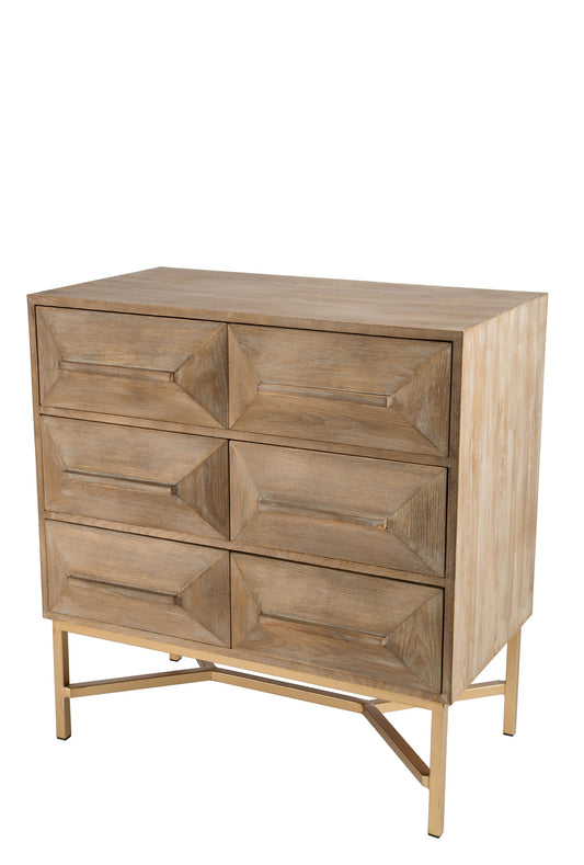 Le Marais Spike 31"w Nightstand Chest