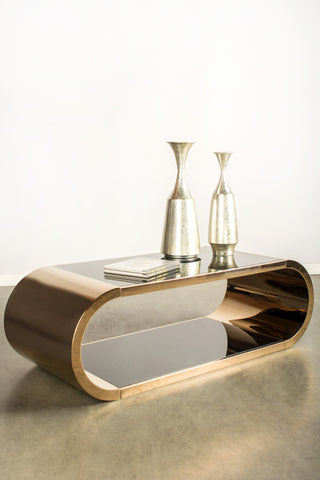 NA11-47G-Pia  Coffee Table in Rose Gold