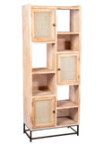 OH0031-Shia Cane Etagere Shelving Unit Bookcase