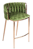 1538CS-GREEN-Milano Counter Chair in Green-PRE-ORDER