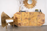 KFV02804-Sunburst Wood 4 Doors Sideboard