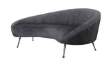FOS402-GRY-Beatrice Curved Sofa in Gray