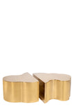 S5110G-S2-Set of 2 Luca Coffee Table in Gold