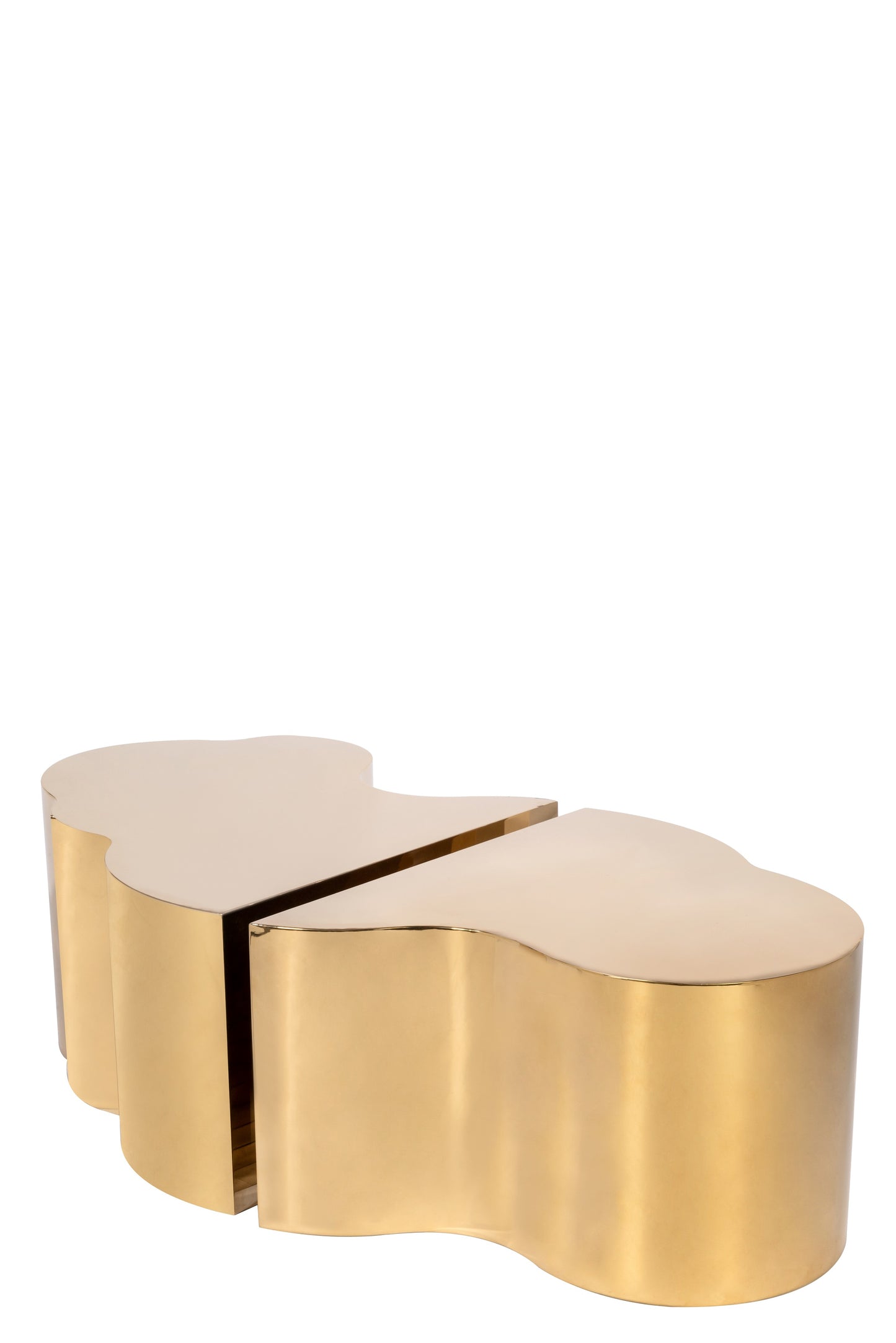 Set of 2 Luca Coffee Table in Gold