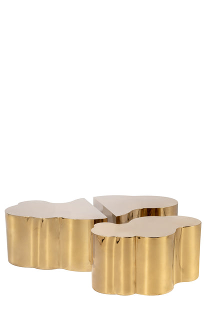 Set of 2 Luca Coffee Table in Gold