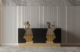 T-04BG-Callista Sideboard in Black and Gold-PRE-ORDER