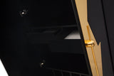 T-04BG-BAR-Callista Bar Cabinet in Black and Gold