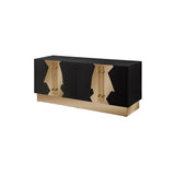 T-04BG-Callista Sideboard in Black and Gold-PRE-ORDER