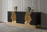 T-04BG-Callista Sideboard in Black and Gold-PRE-ORDER