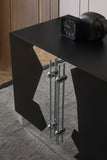 T-04BS-Callista Sideboard in Black and Silver