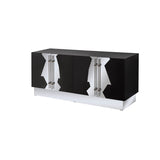 T-04BS-Callista Sideboard in Black and Silver