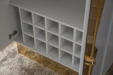 T-04WG-Callista Sideboard in White and Gold