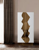 T-04WG-BAR-Callista Bar Cabinet in White and Gold