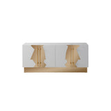 T-04WG-Callista Sideboard in White and Gold