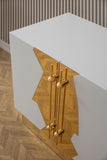 T-04WG-Callista Sideboard in White and Gold