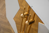 T-04WG-Callista Sideboard in White and Gold