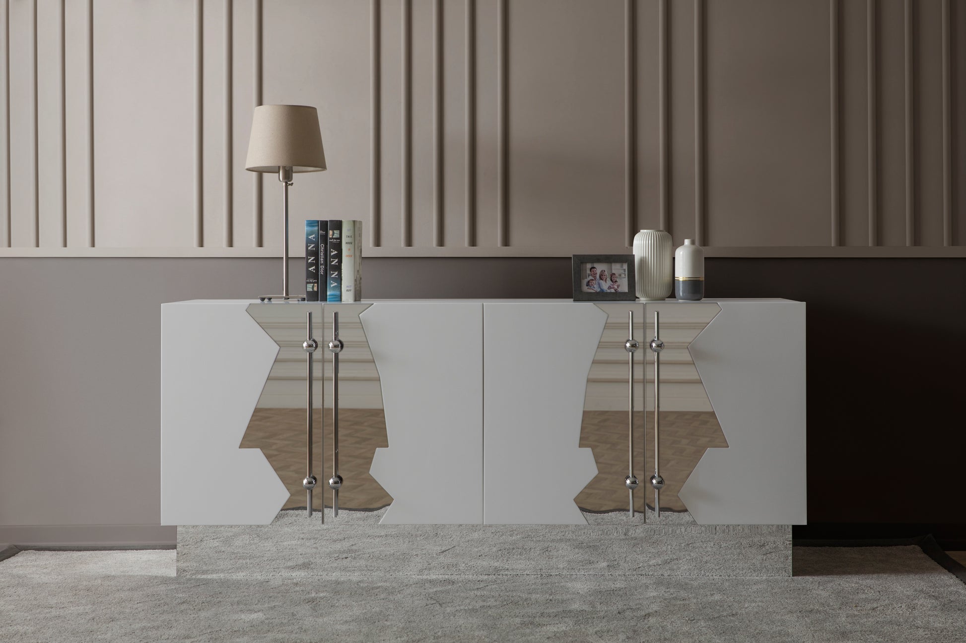 chic white sideboard