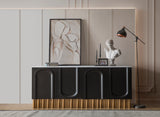 T-08-Cara Black and Gold Sideboard-PRE-ORDER