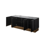T-08-Cara Black and Gold Sideboard-PRE-ORDER