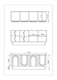 T-08-Cara Black and Gold Sideboard-PRE-ORDER