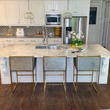 J-103-Erin Gold Counter Chair